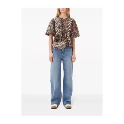 DAMES Ganni Leopard Mini Bou Tas