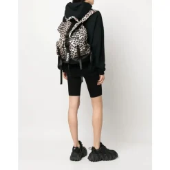 DAMES Ganni Rugzakken^Leopard Tech Rugzak Print