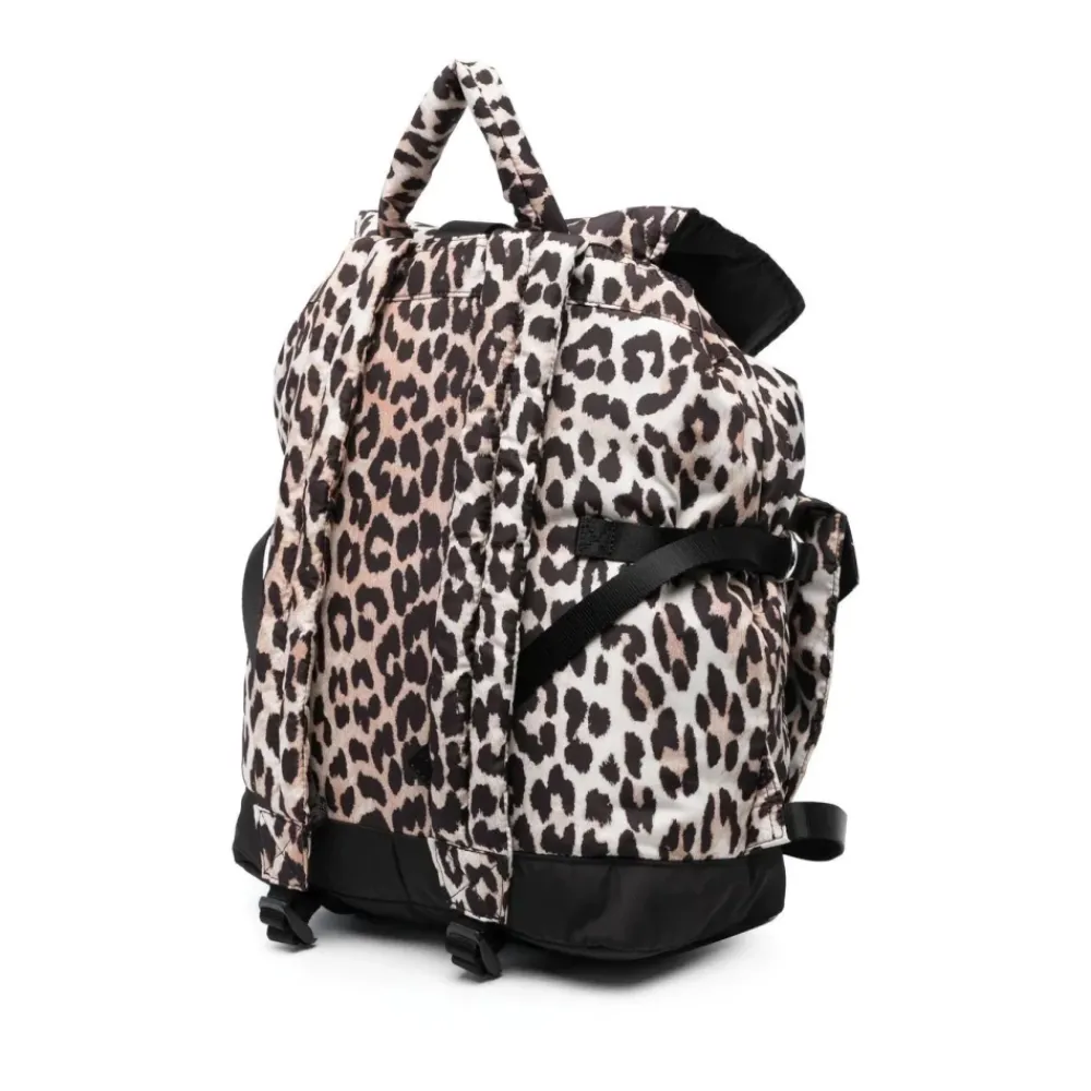 DAMES Ganni Rugzakken^Leopard Tech Rugzak Print
