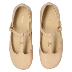 Chloé Leren Ballerina met Lak