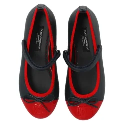 Dolce & Gabbana Ballerina'S^Leren ballerina's met logo