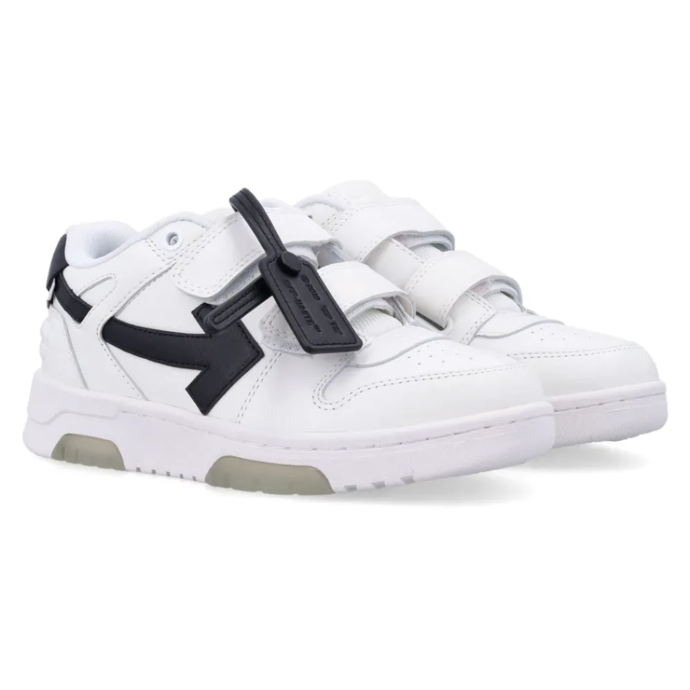 Off White Sneakers^Leren Band Sneakers