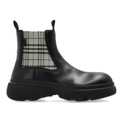 DAMES Burberry Leren Chelsea Boots Creeper