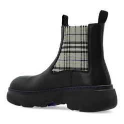 DAMES Burberry Leren Chelsea Boots Creeper