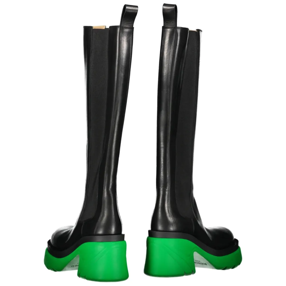 DAMES Bottega Veneta Leren Chelsea Boots met Profielzool