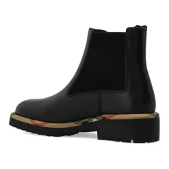 DAMES Burberry Chelseaboots^Leren Chelsea laarzen