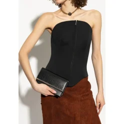 DAMES Alexander McQueen Leren clutch T-Bar Mini