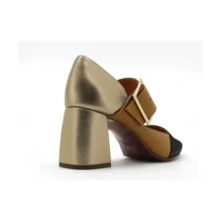 DAMES Chie Mihara Leren décolleté met maanprint band