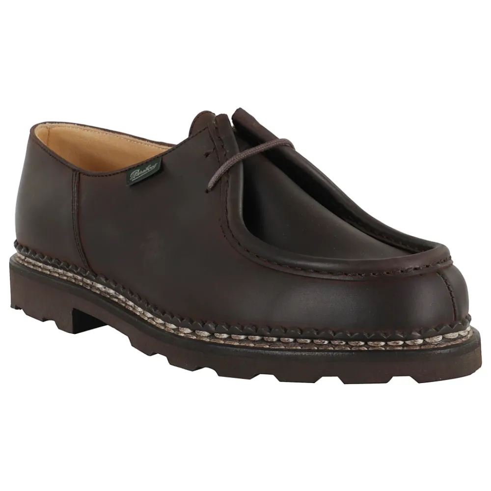Heren Paraboot leren Derbies met stiksels