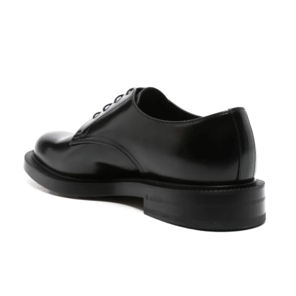 Heren Gucci Leren Derby Schoenen met Logo