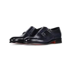 Heren Santoni Nette Schoenen^Leren Double Monkstraps