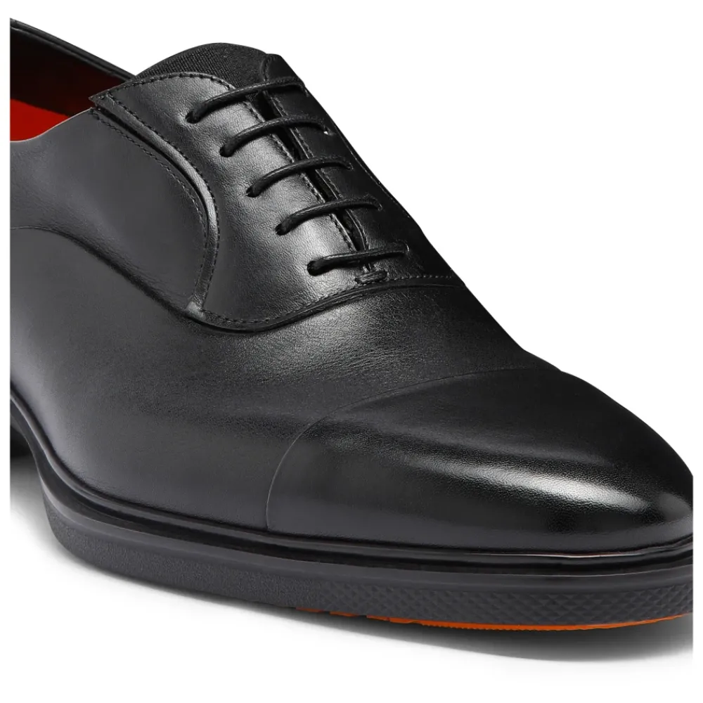 Heren Santoni Leren Easy-On Oxford schoenen
