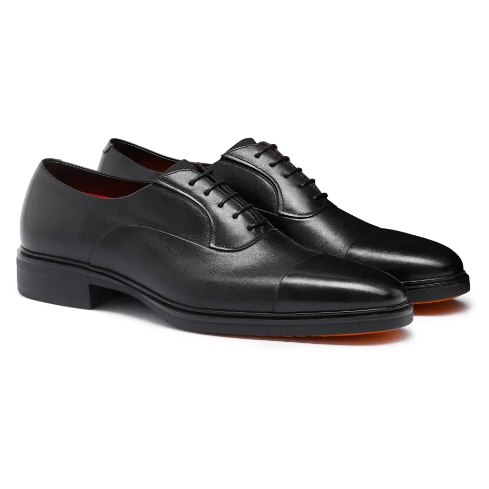 Heren Santoni Leren Easy-On Oxford schoenen