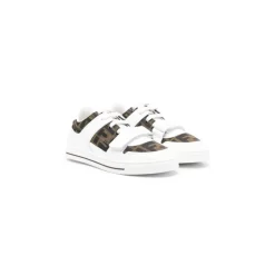 Fendi Sneakers^Leren en Jacquard Sneakers