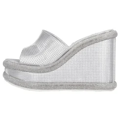 DAMES Casadei Sleehakken^Leren en Stoffen Sleehakken