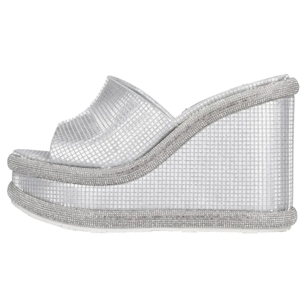 DAMES Casadei Sleehakken^Leren en Stoffen Sleehakken