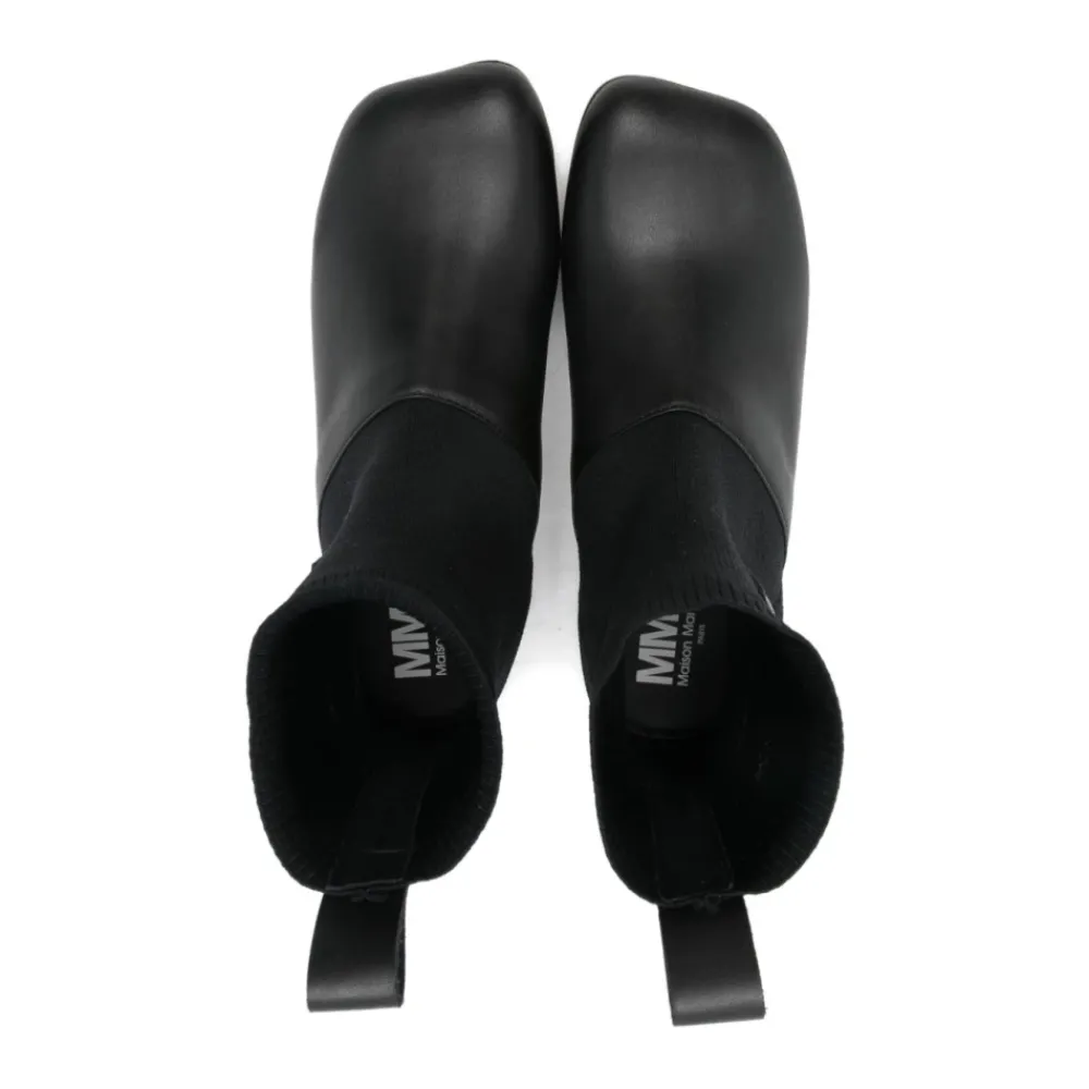 MM6 Maison Margiela Leren Enkellaarsjes