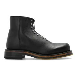 Heren Alexander McQueen Leren enkellaarsjes met studs