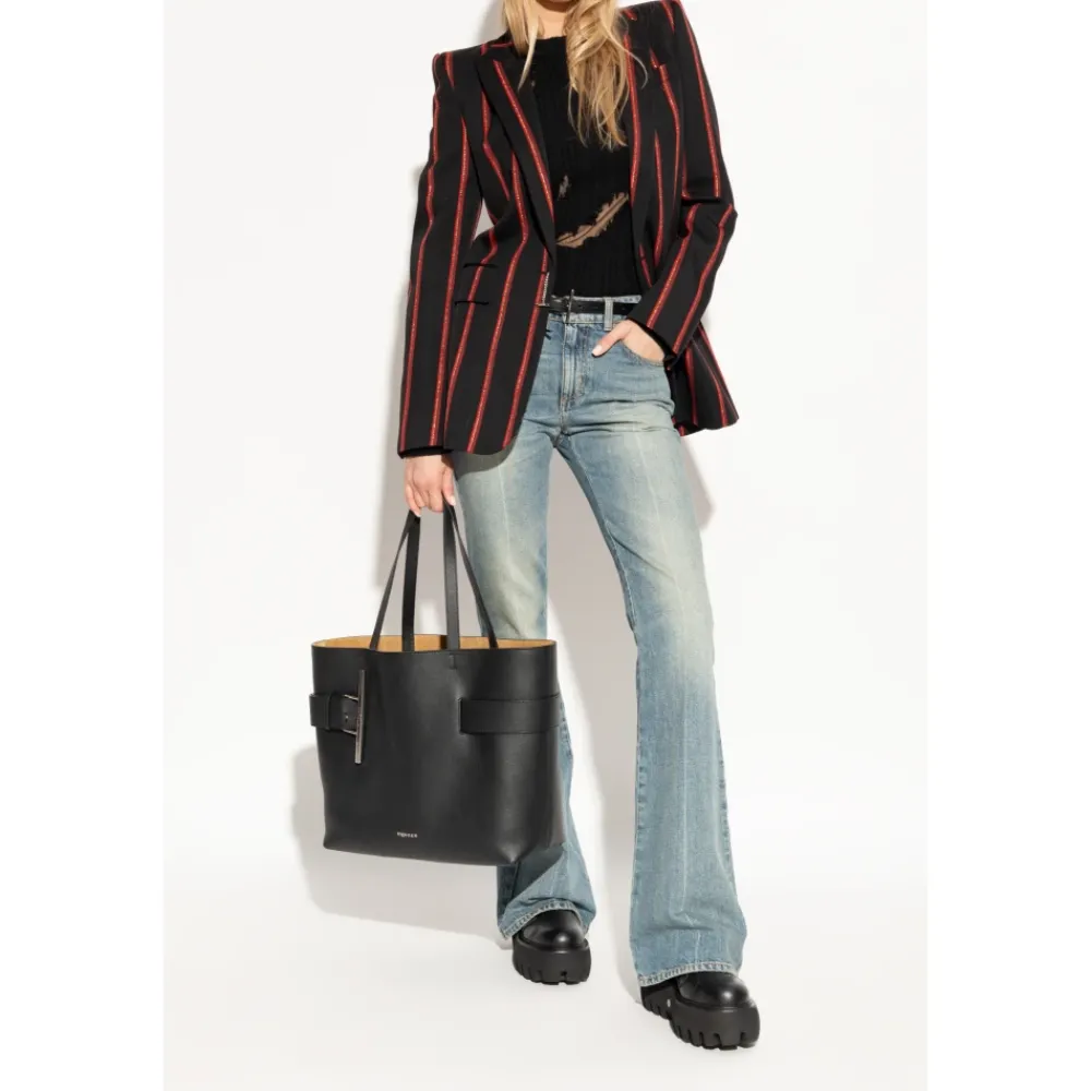 DAMES Alexander McQueen Chelseaboots^Leren enkellaarzen