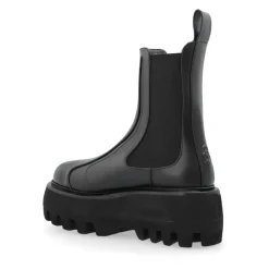 DAMES Alexander McQueen Chelseaboots^Leren enkellaarzen