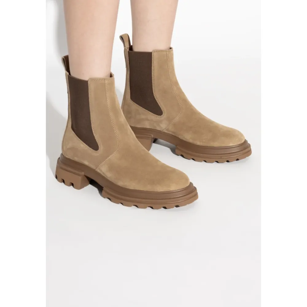 DAMES Hogan Chelseaboots^Leren enkellaarzen