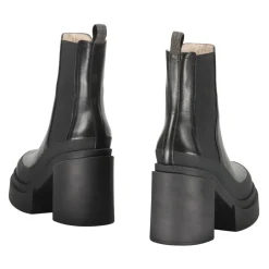 DAMES Fabiana Filippi Enkellaarsjes^Leren enkellaarzen met blokhak