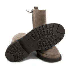 DAMES Brunello Cucinelli Enkellaarsjes|Laarzen^Leren enkellaarzen voor stijl en comfort