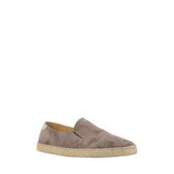 Heren Brunello Cucinelli Leren Espadrilles met Touwzool