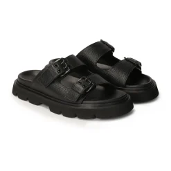 Heren Kazar Leren flip-flops op een dikke zool