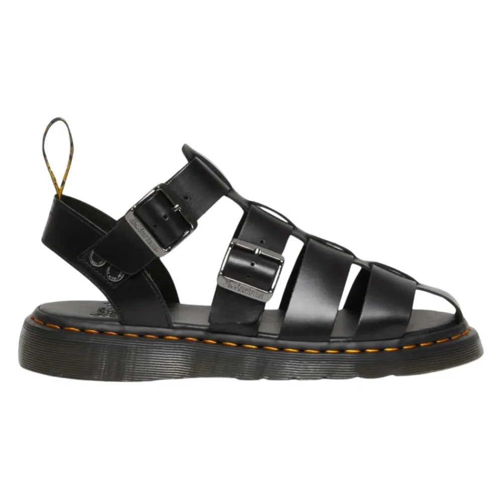 Heren Dr. Martens Sandalen^Leren Gesp Sandaal Rubberen Zool