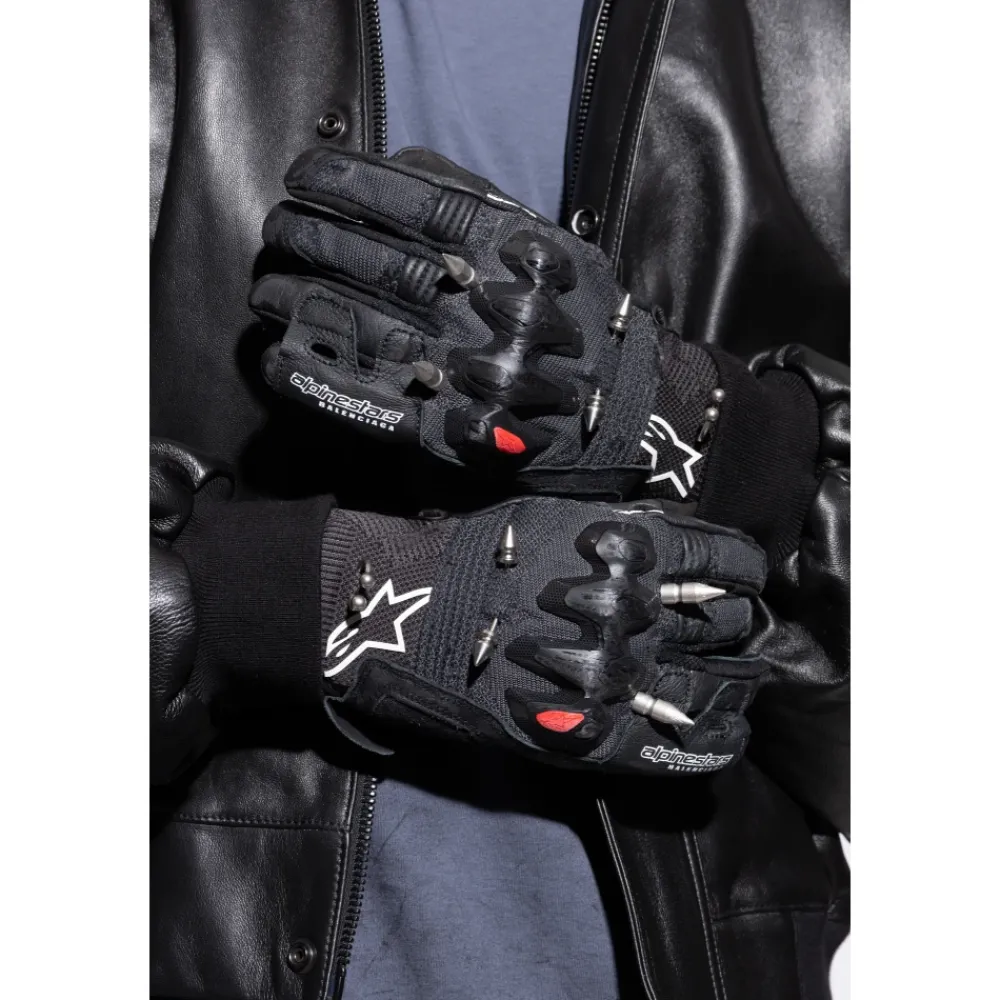 Heren Balenciaga Handschoenen^Leren handschoenen met applicaties