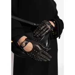 DAMES Versace Leren handschoenen met studs