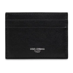 Heren Dolce & Gabbana Portefeuilles^Leren kaarthouder
