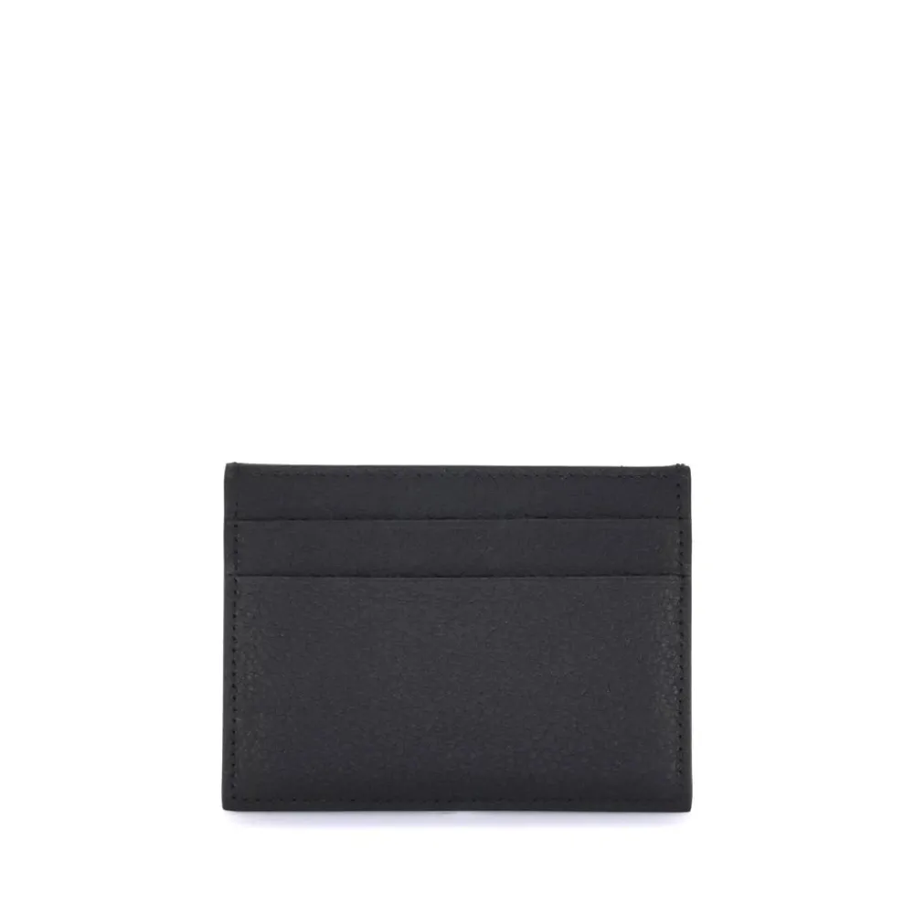 Heren Balenciaga Leren kaarthouder met logoprint