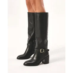 DAMES Kazar Leren laarzen met brede hakken