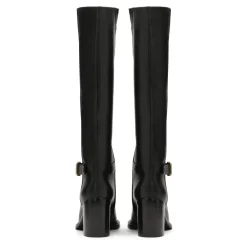 DAMES Kazar Leren laarzen met brede hakken