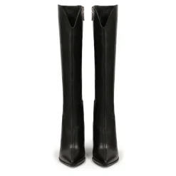 DAMES Kazar Leren laarzen op een platform met een puntige neus