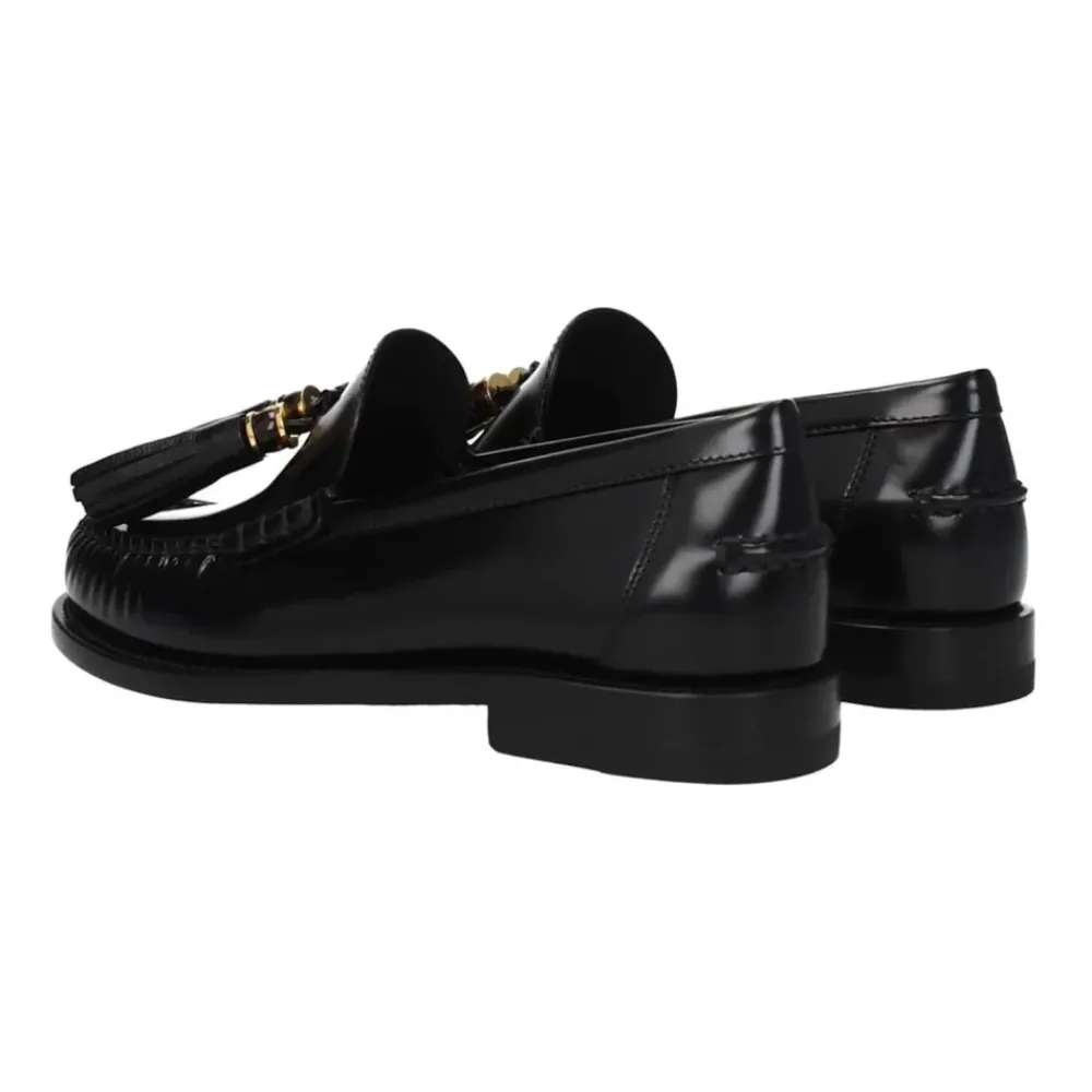 DAMES Dior Loafers^Leren Loafers met Franje Detail