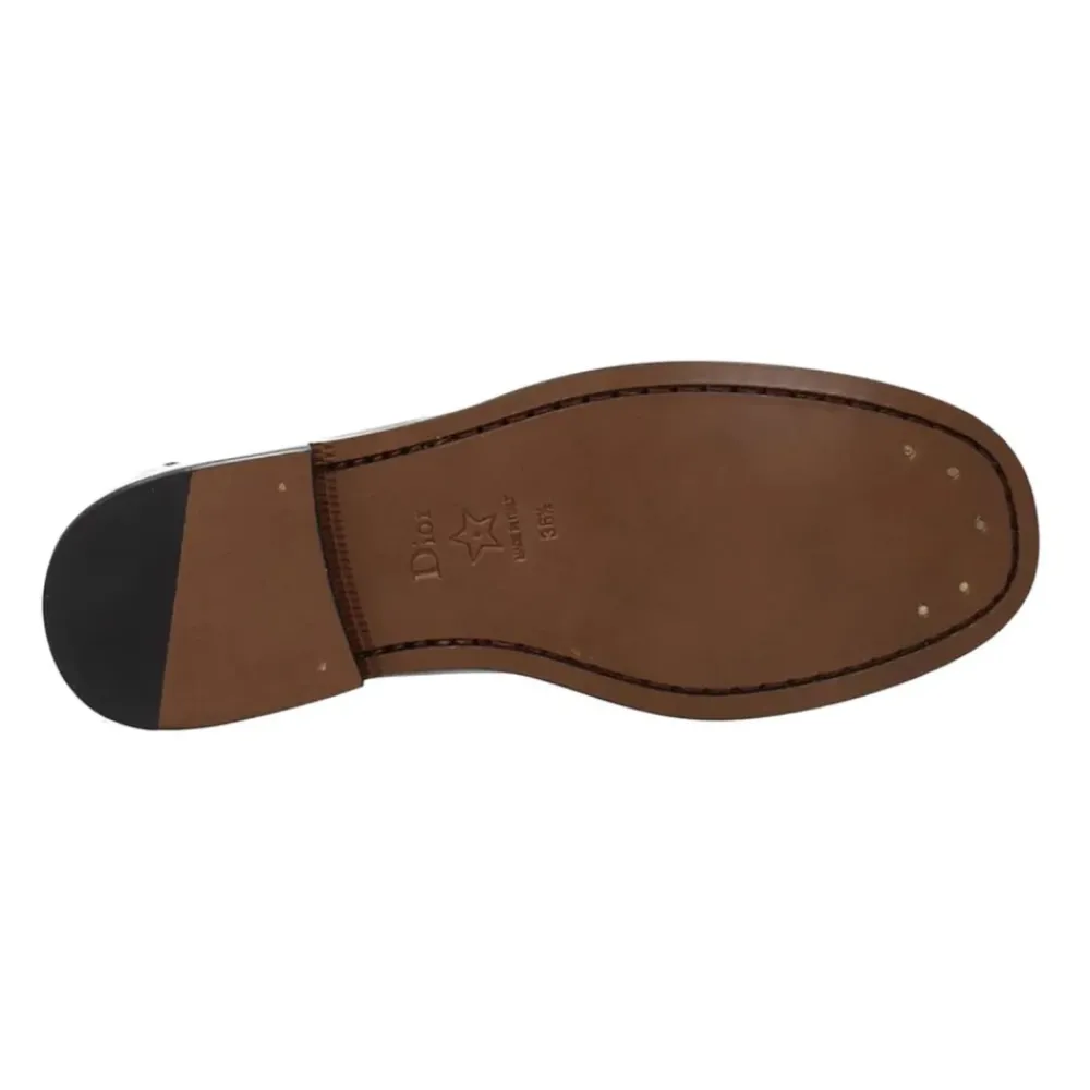 DAMES Dior Loafers^Leren Loafers met Franje Detail