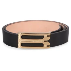 DAMES Victoria Beckham Riemen^Leren Logo Gesp Riem