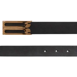 DAMES Victoria Beckham Riemen^Leren Logo Gesp Riem
