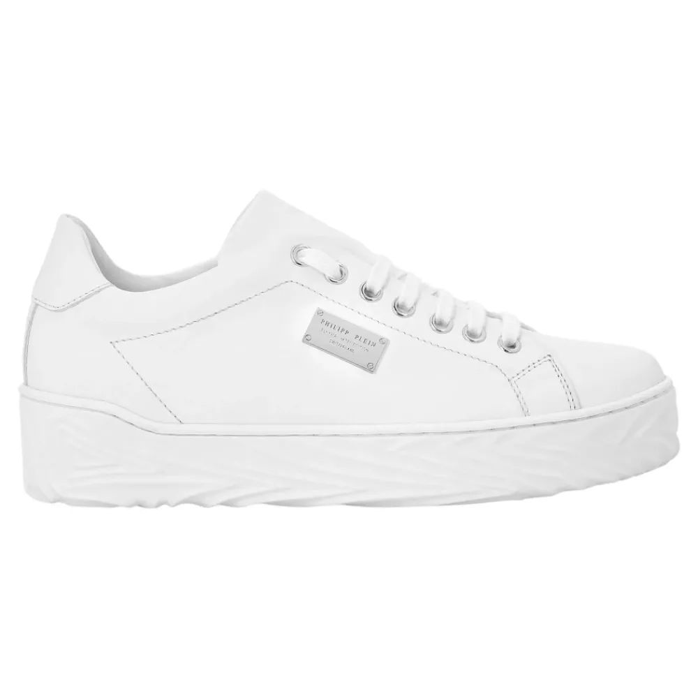 DAMES Philipp Plein Leren Lo-Top Sneakers