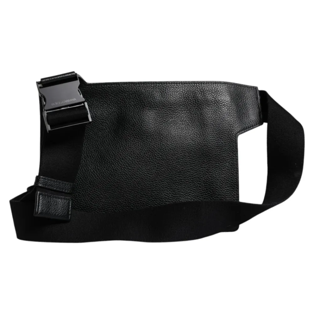 Heren Dolce & Gabbana Tassen^Leren Messenger Crossbody Tas