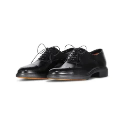 Heren Santoni Nette Schoenen^Leren Oxford Schoenen met Elastische Inzetstukken