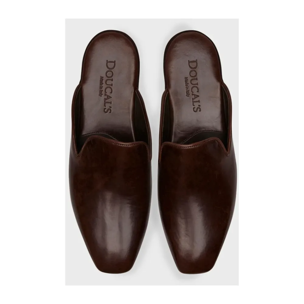 Heren Doucal's Pantoffels^Leren Pantoffel