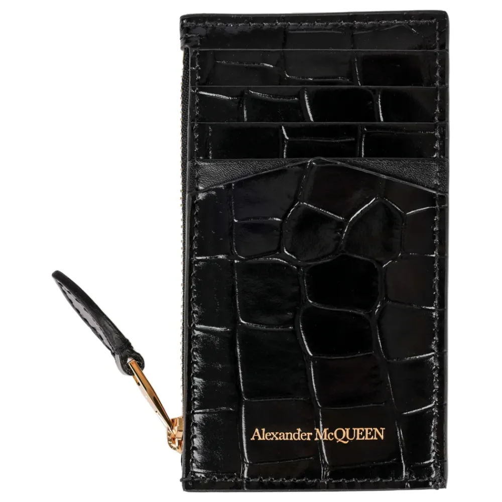 DAMES Alexander McQueen Portefeuilles^Leren Portemonnee