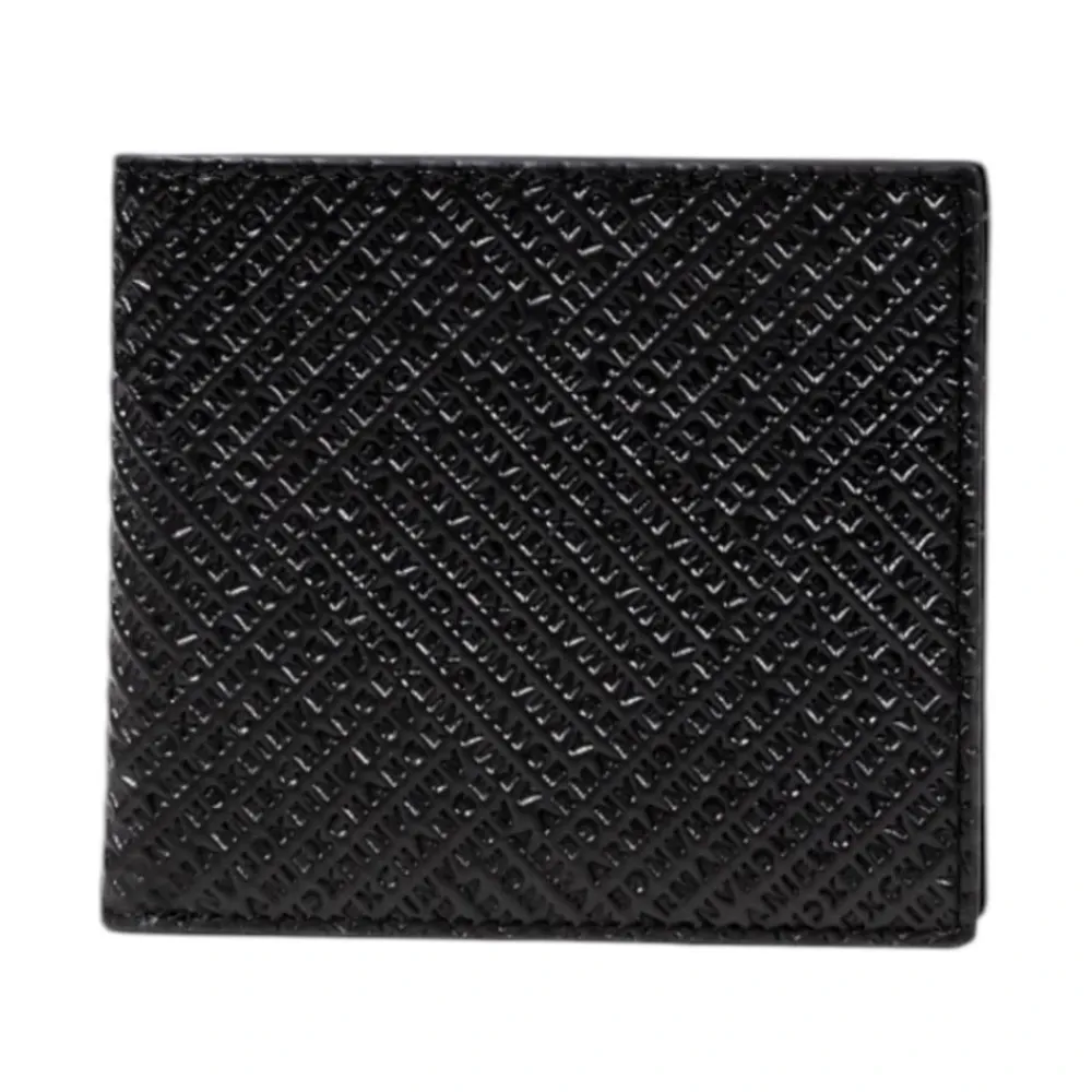 Heren Armani Exchange Leren Portemonnee met Printpatroon