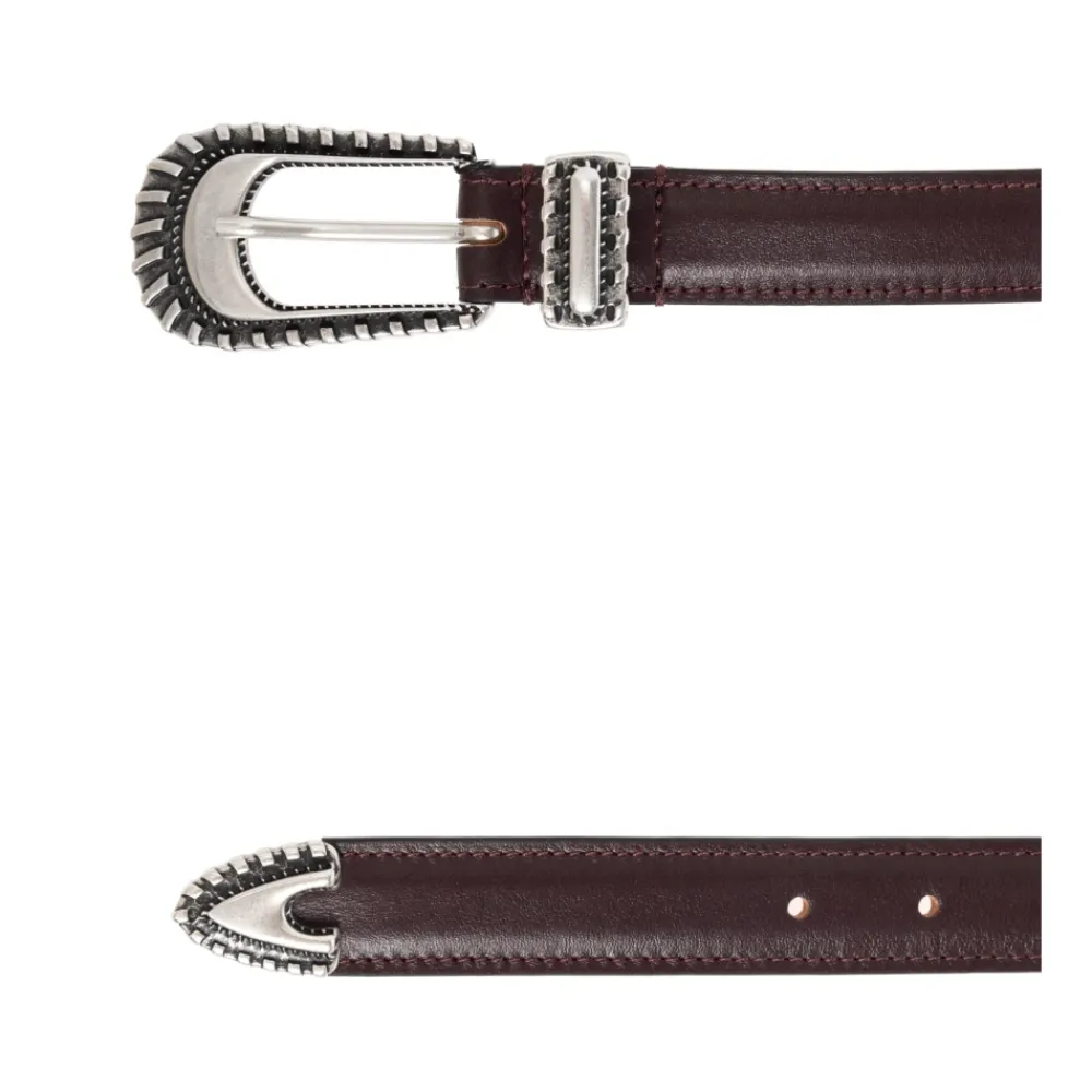 DAMES IRO Leren riem Buik plat