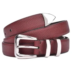 Heren Brunello Cucinelli Leren riem met gespsluiting