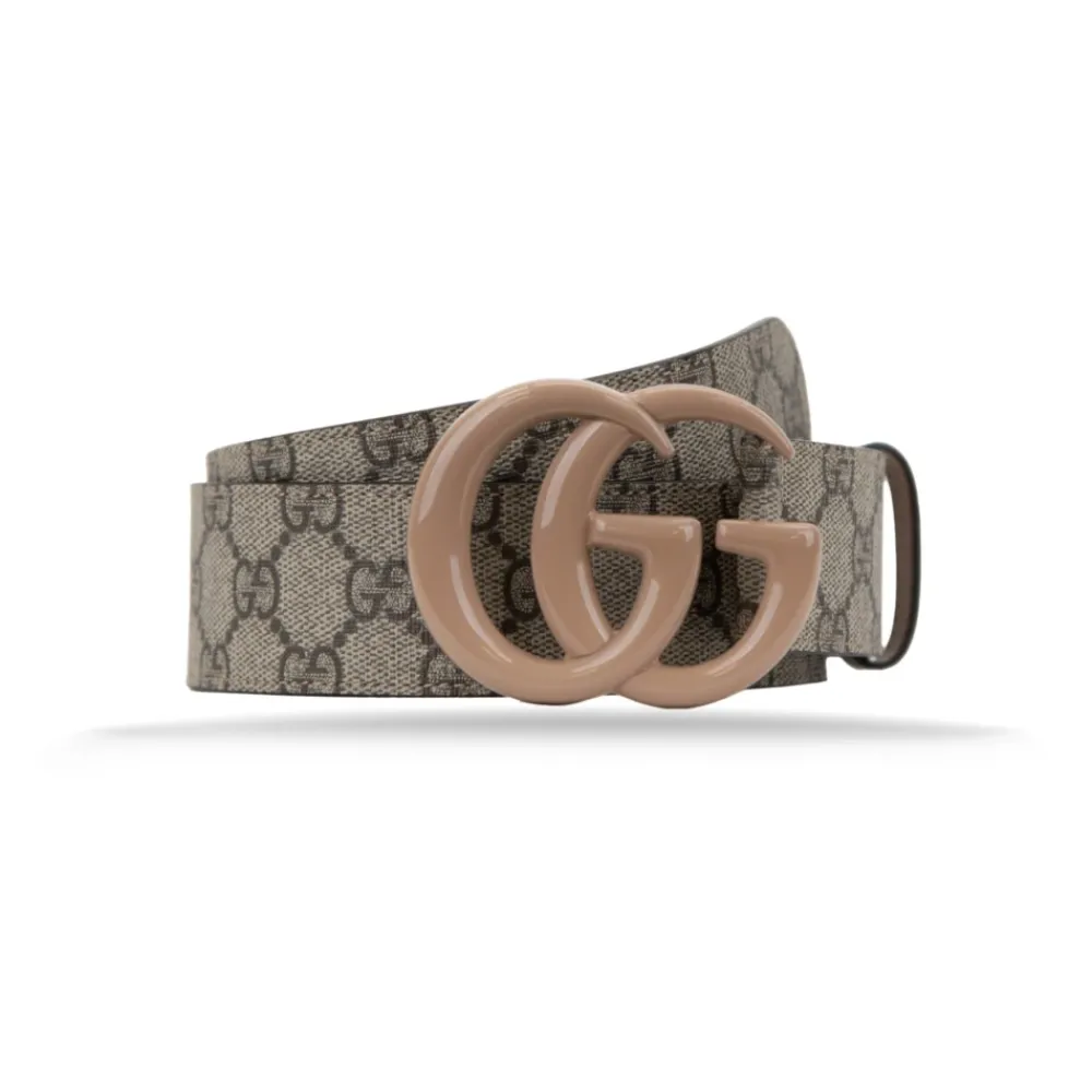 Heren Gucci Riemen^Leren Riem met Logo Gesp